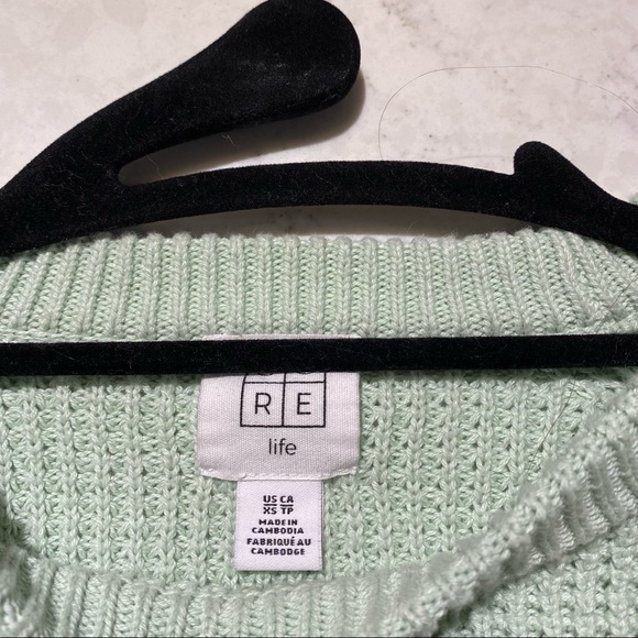 Mint green knit sweater - Picture 3 of 3